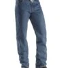 Wrangler Men's 47MWZ Dark Wash Cowboy Cut Regular Prewashed Jeans -Cinch Clothing Shop 010A91 L7 P2