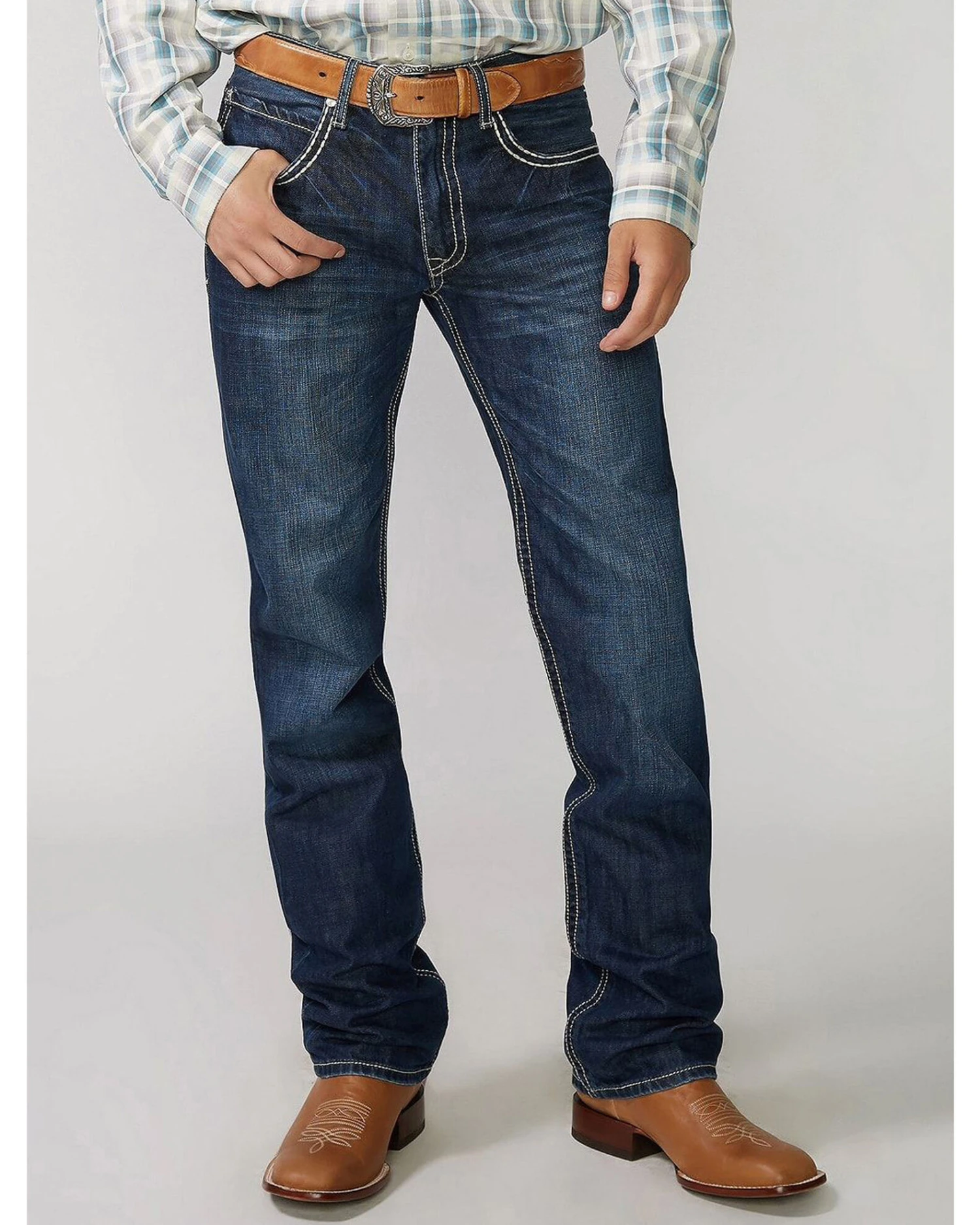 Stetson Rock Fit Barbwire "X" Stitched Jeans 5 Stetson Rock Fit Barbwire "X" Stitched Jeans - Image 3