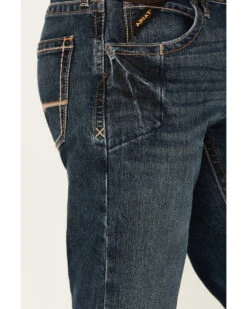Ariat Men's Rebar M5 Durastretch Dark Wash Low Rise Straight Jeans -Cinch Clothing Shop 010J18 N9 P2