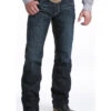 Cinch Men's Carter 2.4 Dark Wash Mid Rise Relaxed Bootcut Performance Jeans