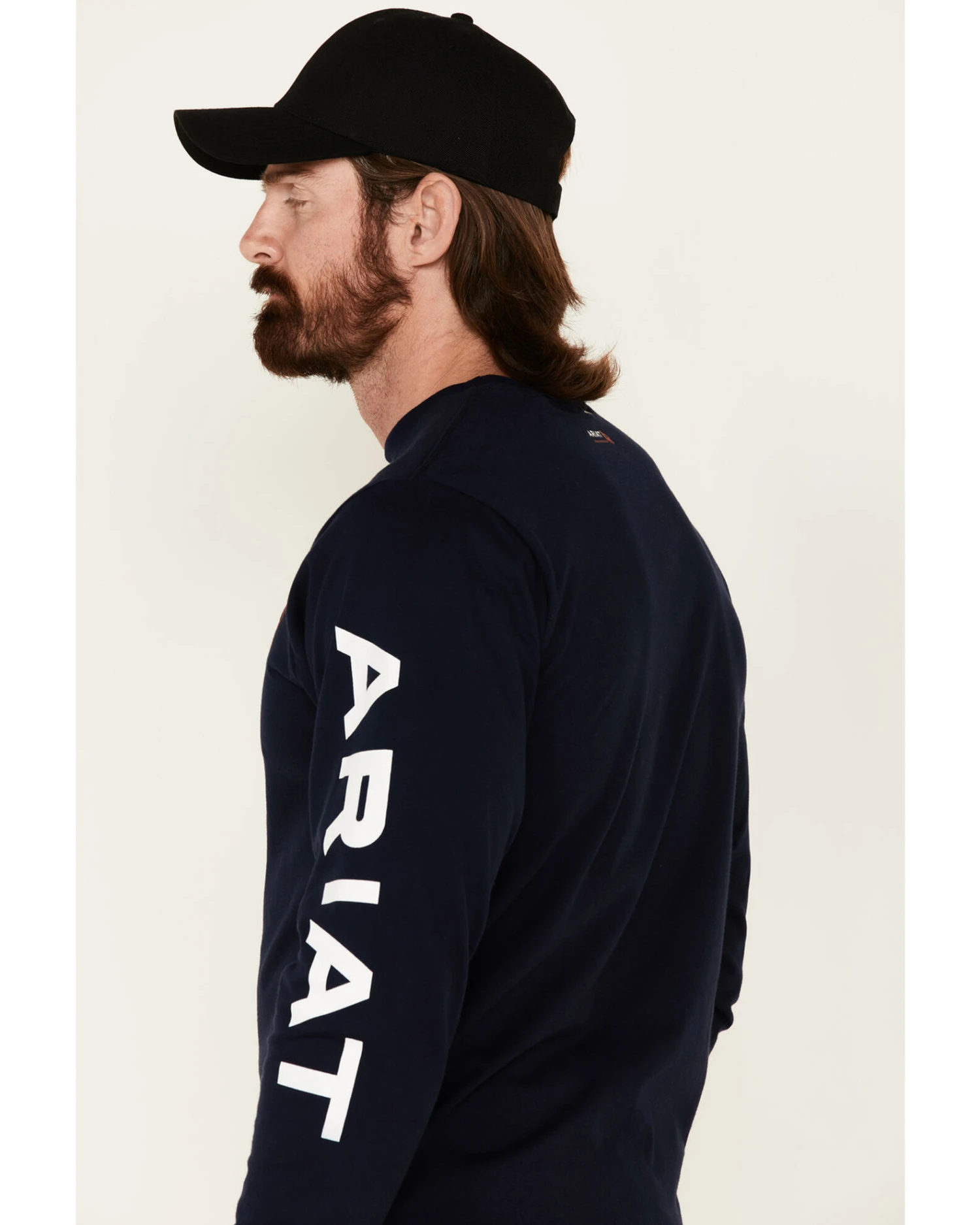 Ariat Men's FR Logo Crew Neck Long Sleeve Shirt 6 Ariat Men's FR Logo Crew Neck Long Sleeve Shirt - Image 5