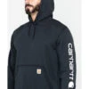 Carhartt Men's Loose Fit Midweight Logo Sleeve Graphic Hooded Sweatshirt 1 Carhartt Men's Loose Fit Midweight Logo Sleeve Graphic Hooded Sweatshirt -Cinch Clothing Shop 086775 89 D1