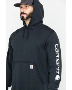 Carhartt Men's Loose Fit Midweight Logo Sleeve Graphic Hooded Sweatshirt - Big & Tall -Cinch Clothing Shop 086A46 89 P1