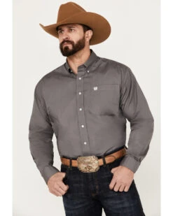 Cinch Cinch Men's Solid Dove Gray Button Long Sleeve Shirt 9 Cinch Cinch Men's Solid Dove Gray Button Long Sleeve Shirt -Cinch Clothing Shop 0926V8 80 P1