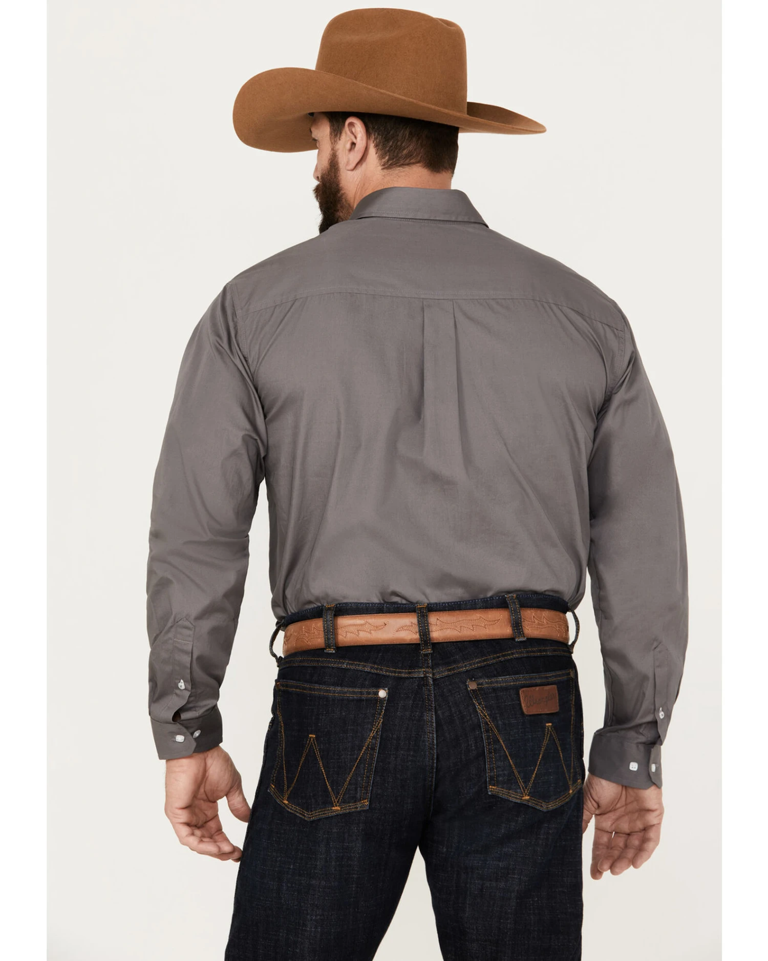 Cinch Cinch Men's Solid Dove Gray Button Long Sleeve Shirt 4 Cinch Cinch Men's Solid Dove Gray Button Long Sleeve Shirt - Image 2