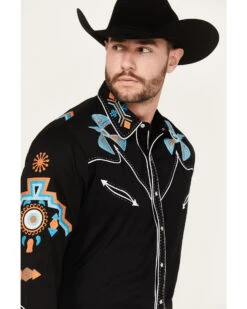 Scully Men's Phoenix Embroidered Retro Long Sleeve Western Shirt -Cinch Clothing Shop 0927J7 89 P2