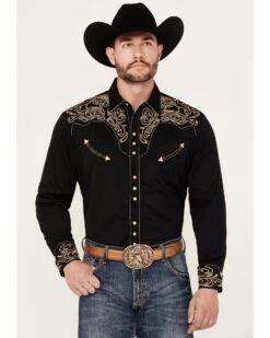 Scully Men's Embroidered Scroll Long Sleeve Snap Western Shirt 9 Scully Men's Embroidered Scroll Long Sleeve Snap Western Shirt -Cinch Clothing Shop 0927J8 89 P1