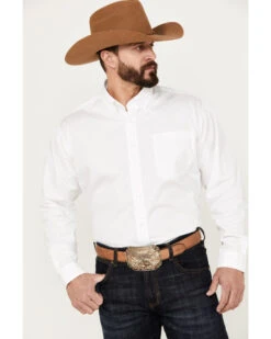 Cinch Men's Solid Long Sleeve Button-Down Western Shirt -Cinch Clothing Shop 1000018313 100 P1