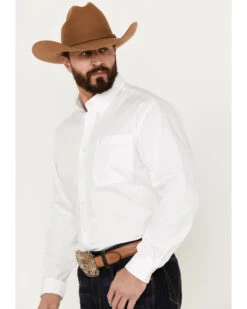 Cinch Men's Solid Long Sleeve Button-Down Western Shirt -Cinch Clothing Shop 1000018313 100 P2