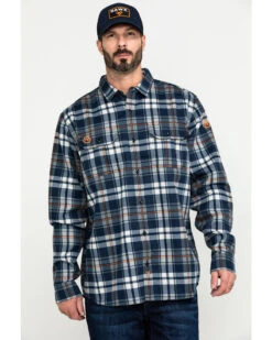 Hawx Men's FR Plaid Print Long Sleeve Woven Work Shirt - Big -Cinch Clothing Shop 2000284665 400 P1