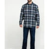 Hawx Men's FR Plaid Print Long Sleeve Woven Work Shirt - Big -Cinch Clothing Shop 2000284665 400 P6