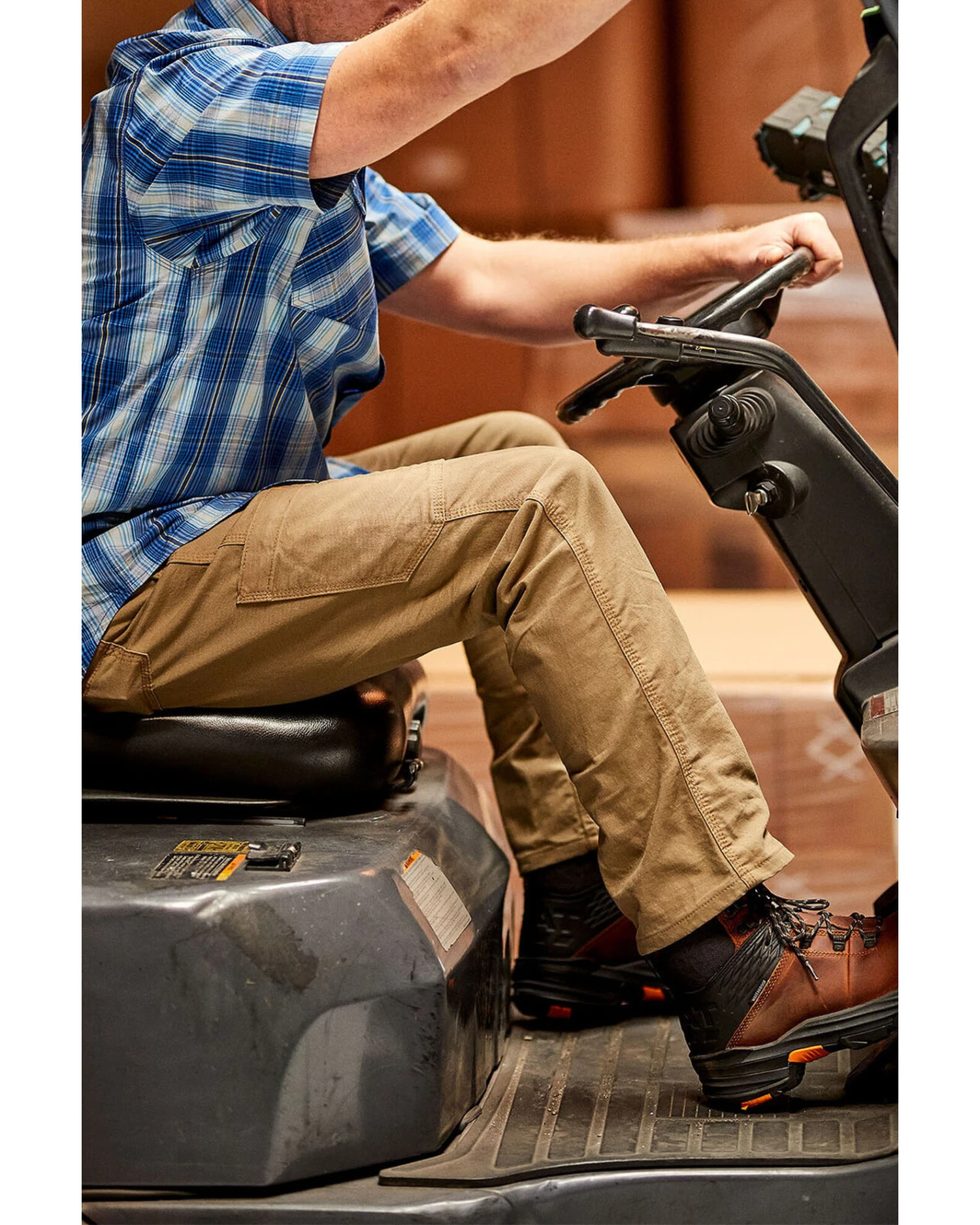 Ariat Men's Khaki Rebar M4 Made Tough Durastretch Straight Leg Work Pants - Big 4 Ariat Men's Khaki Rebar M4 Made Tough Durastretch Straight Leg Work Pants - Big - Image 2