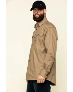 Ariat Men's Khaki Rebar Made Tough Durastretch Long Sleeve Work Shirt - Tall 13 Ariat Men's Khaki Rebar Made Tough Durastretch Long Sleeve Work Shirt - Tall -Cinch Clothing Shop 2000322123 250 P3