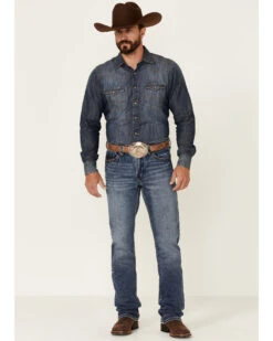 Cody James Core Men's Bannon Dark Wash Stretch Slim Straight Jeans -Cinch Clothing Shop 2000342638 400 P1