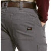 Ariat Men's Grey FR M5 Duralight Stretch Canvas Straight Work Pants - Big -Cinch Clothing Shop 2000348623 020 P2