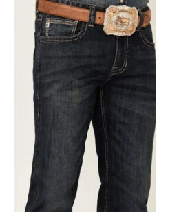 Rock & Roll Denim Men's Vintage Dark Revolver Stretch Slim Straight Jeans -Cinch Clothing Shop 2000351108 400 P4