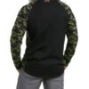 Ariat Men's Black & Lime Camo FR Stretch Long Sleeve Baseball Work T-Shirt -Cinch Clothing Shop 2000356521 001 P2