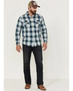 Pendleton Men's Beach Shack Plaid Shirt 7 Pendleton Men's Beach Shack Plaid Shirt -Cinch Clothing Shop 2000359904 400 P2