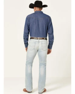 Cinch Men's Ian Light Stonewash Performance Stretch Slim Bootcut Jeans 8 Cinch Men's Ian Light Stonewash Performance Stretch Slim Bootcut Jeans -Cinch Clothing Shop 2000362747 402 P3