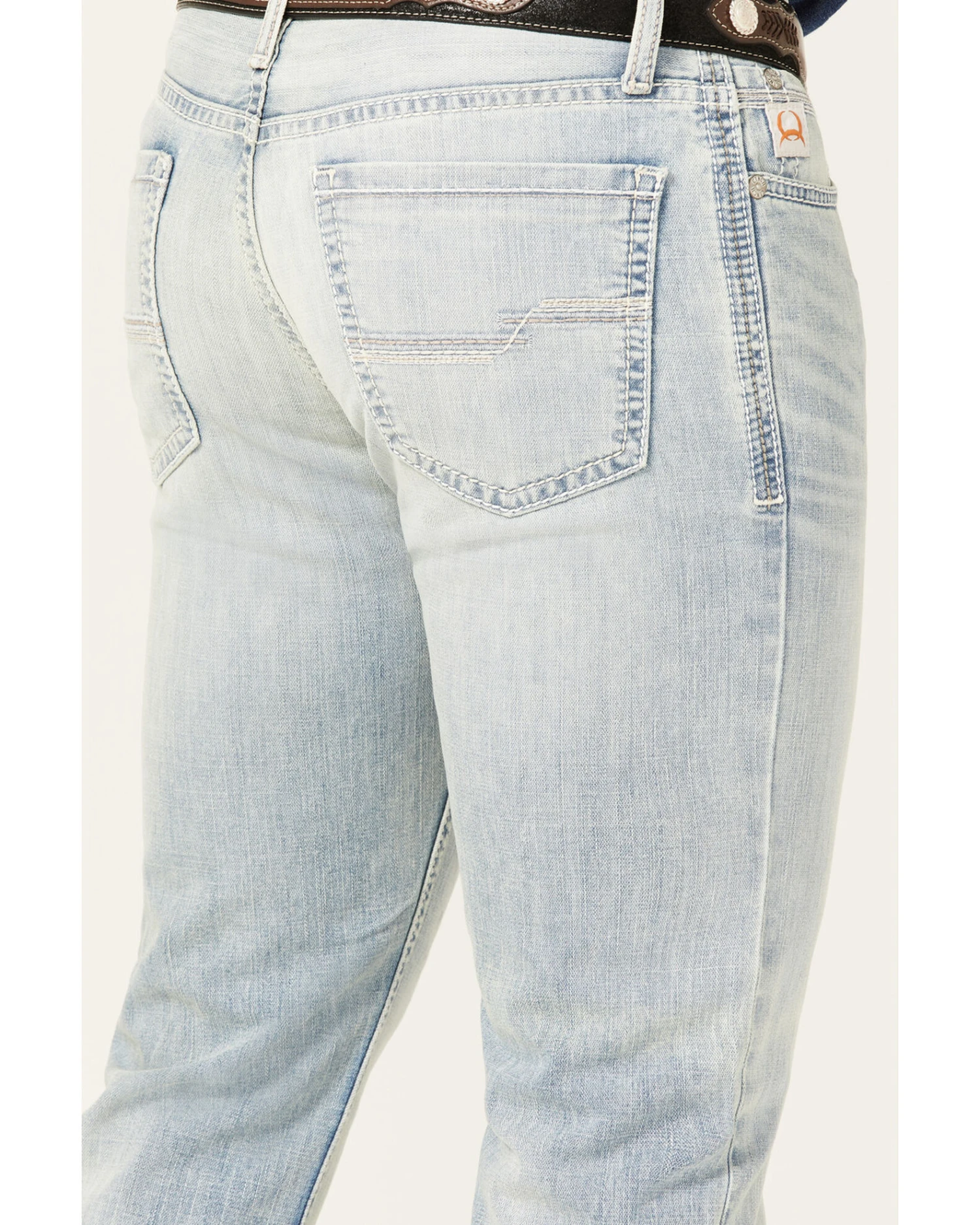 Cinch Men's Ian Light Stonewash Performance Stretch Slim Bootcut Jeans 3 Cinch Men's Ian Light Stonewash Performance Stretch Slim Bootcut Jeans