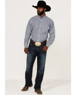 Ariat Men's Adriel Plaid Long Sleeve Button Down Western Shirt 9 Ariat Men's Adriel Plaid Long Sleeve Button Down Western Shirt -Cinch Clothing Shop 2000363760 400 P2