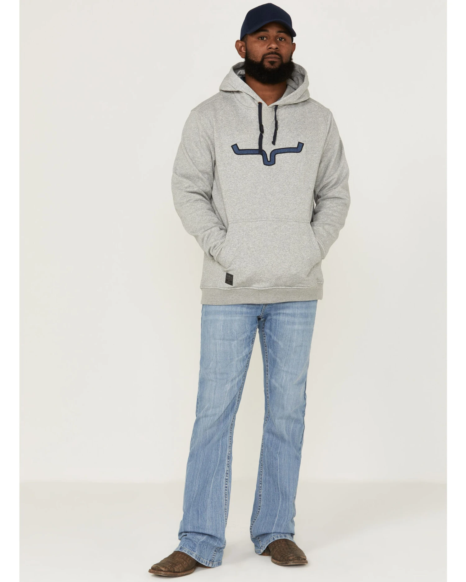 Kimes Ranch Men's TTL Heather Gray Logo Embroidered Hooded Sweatshirt 3 Kimes Ranch Men's TTL Heather Gray Logo Embroidered Hooded Sweatshirt