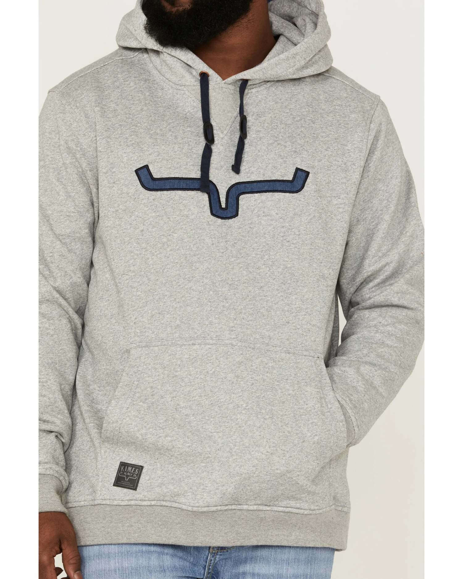 Kimes Ranch Men's TTL Heather Gray Logo Embroidered Hooded Sweatshirt 5 Kimes Ranch Men's TTL Heather Gray Logo Embroidered Hooded Sweatshirt - Image 3