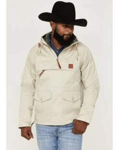 Kimes Ranch Men's Any-Day Sand 1/4 Zip Front Hooded Pullover -Cinch Clothing Shop 2000367382 295 P1