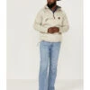 Kimes Ranch Men's Any-Day Sand 1/4 Zip Front Hooded Pullover 1 Kimes Ranch Men's Any-Day Sand 1/4 Zip Front Hooded Pullover -Cinch Clothing Shop 2000367382 295 P2
