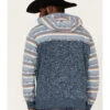Hooey Men's Southwestern Print Landscape 1/4 Button Hooded Pullover -Cinch Clothing Shop 2000370572 410 P4