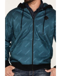 Hooey Men's Butte Monogram Logo Full-Zip Hooded Jacket -Cinch Clothing Shop 2000370574 442 P3