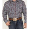 Roper Men's Liberty Bell Paisley Print Long Sleeve Pearl Snap Western Shirt -Cinch Clothing Shop 2000370629 640 P3