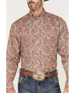 Stetson Men's Paisley Print Long Sleeve Button Down Western Shirt -Cinch Clothing Shop 2000370662 600 P3