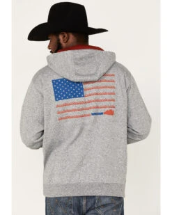 Hooey Men's Liberty Roper American Flag Hooded Sweatshirt -Cinch Clothing Shop 2000371253 020 P4