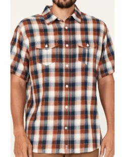 Brothers & Sons Men's Casual Plaid Short Sleeve Button-Down Western Shirt -Cinch Clothing Shop 2000373878 801 P3