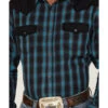 Moonshine Spirit Men's Bandit Small Plaid Print Pearl Snap Western Shirt -Cinch Clothing Shop 2000374120 001 P3