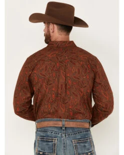 Cody James Men's Tortuga Paisley Print Button Down Western Shirt -Cinch Clothing Shop 2000374148 200 P4