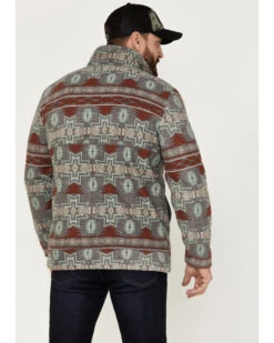 Powder River Outfitters Men's 1/2 Zip Southwestern Print Fleece Sweatshirt 7 Powder River Outfitters Men's 1/2 Zip Southwestern Print Fleece Sweatshirt -Cinch Clothing Shop 2000376231 022 P4