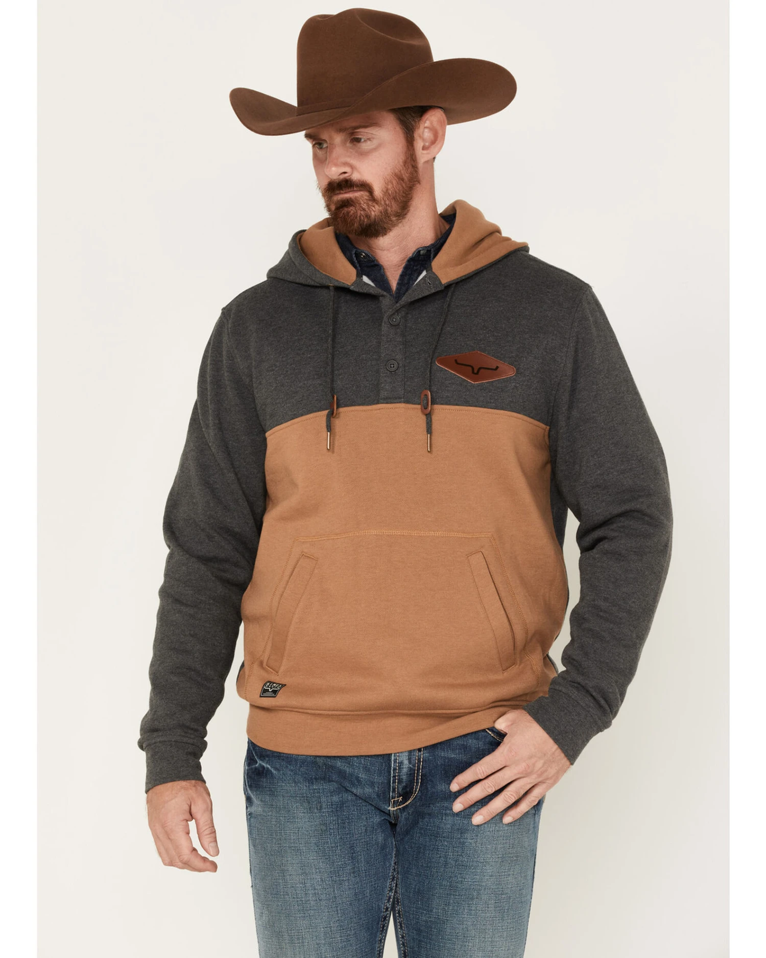 Kimes Ranch Men's Ogden 1/4 Button Hooded Pullover 4 Kimes Ranch Men's Ogden 1/4 Button Hooded Pullover - Image 2