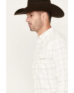 Blue Ranchwear Men's Twill Long Sleeve Pearl Snap Work Shirt -Cinch Clothing Shop 2000380505 103 P2