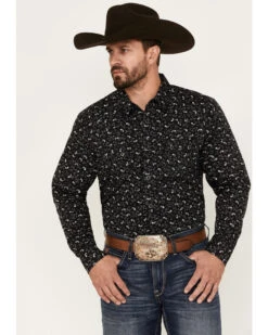 Moonshine Spirit Men's Electric Paisley Print Long Sleeve Snap Western Shirt -Cinch Clothing Shop 2000380509 001 P1