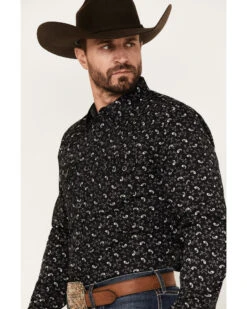 Moonshine Spirit Men's Electric Paisley Print Long Sleeve Snap Western Shirt -Cinch Clothing Shop 2000380509 001 P2