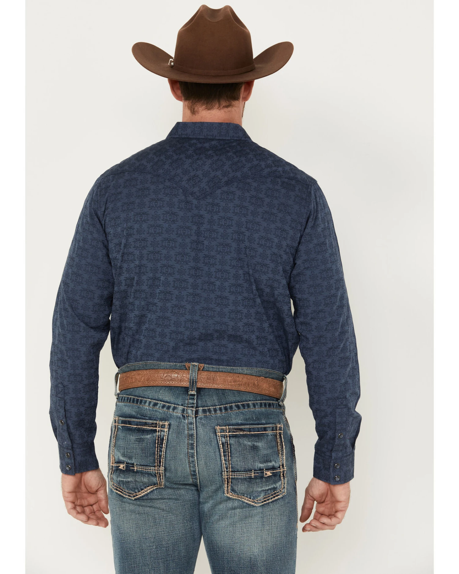 Moonshine Spirit Men's Show Stopper Floral Print Long Sleeve Western Snap Shirt 5 Moonshine Spirit Men's Show Stopper Floral Print Long Sleeve Western Snap Shirt - Image 3