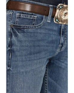 Cody James Men's Shootout Medium Wash Slim Straight Stretch Denim Jeans -Cinch Clothing Shop 2000381186 413 P2