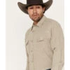 Blue Ranchwear Men's Denim Dobby Striped Long Sleeve Western Pearl Snap Shirt -Cinch Clothing Shop 2000382809 110 P2