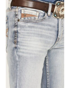 RANK 45 Men's Ringo Light Wash Stackable Straight Performance Stretch Denim Jeans -Cinch Clothing Shop 2000384186 400 P2