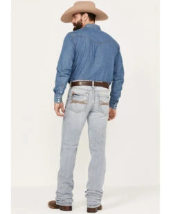 RANK 45 Men's Ringo Light Wash Stackable Straight Performance Stretch Denim Jeans -Cinch Clothing Shop 2000384186 400 P3