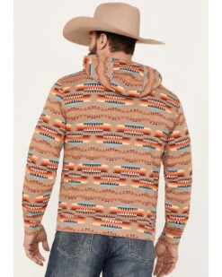 Rock & Roll Denim Men's Southwestern Print Hooded Sweatshirt -Cinch Clothing Shop 2000385202 280 P4