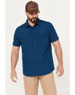 Brothers & Sons Men's Sun Short Sleeve Button-Down Western Shirt 9 Brothers & Sons Men's Sun Short Sleeve Button-Down Western Shirt -Cinch Clothing Shop 2000385992 401 P1