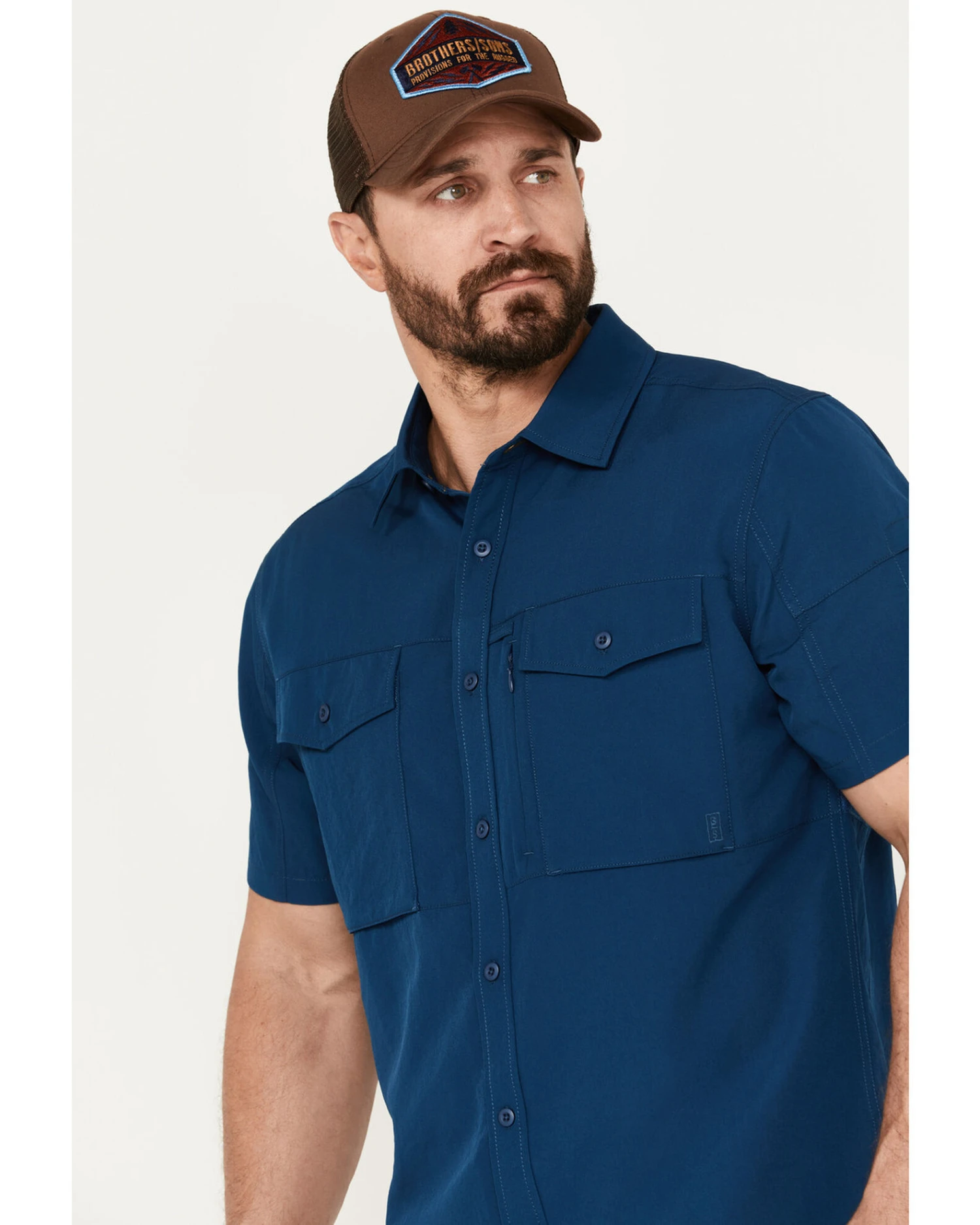 Brothers & Sons Men's Sun Short Sleeve Button-Down Western Shirt 3 Brothers & Sons Men's Sun Short Sleeve Button-Down Western Shirt